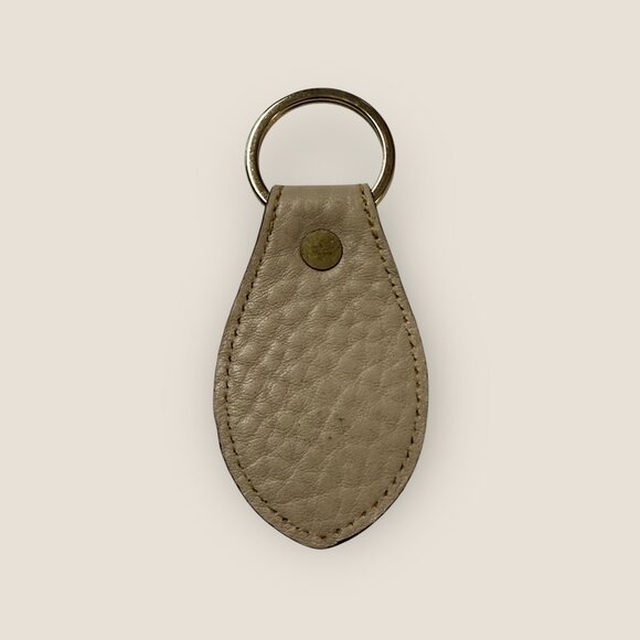 Vintage Dooney & Bourke Tan Leather Keychain Keyring - Picture 2 of 2